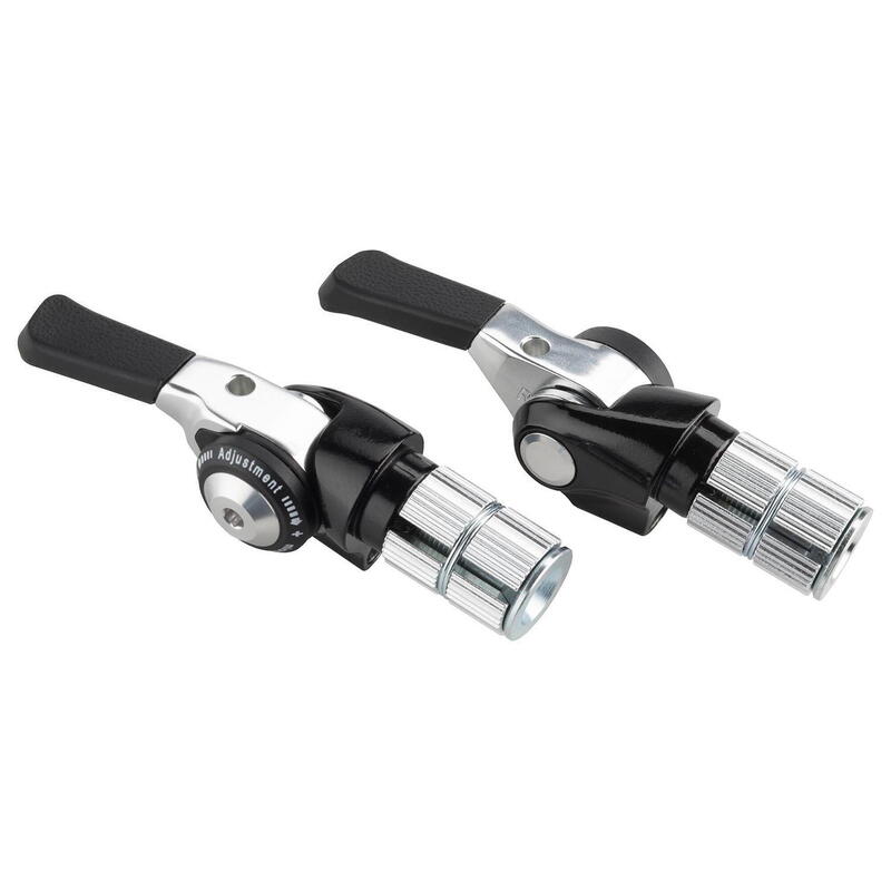 Juego de palancas de cambio R8 Road Bar End Flat Bar 2/3x8 speed - negro