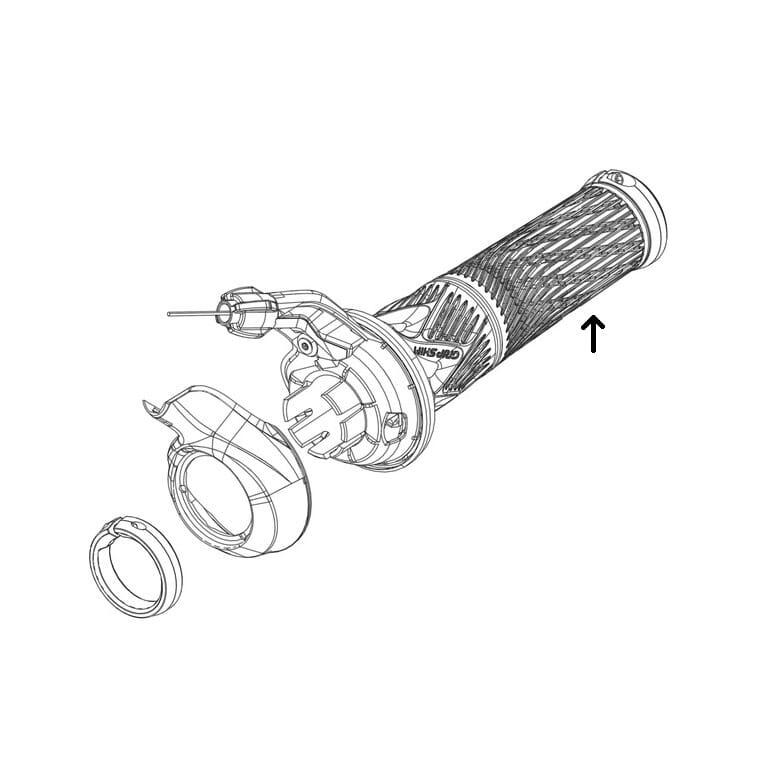 SRAM Poignées de verrouillage pour Grip Shift , noir