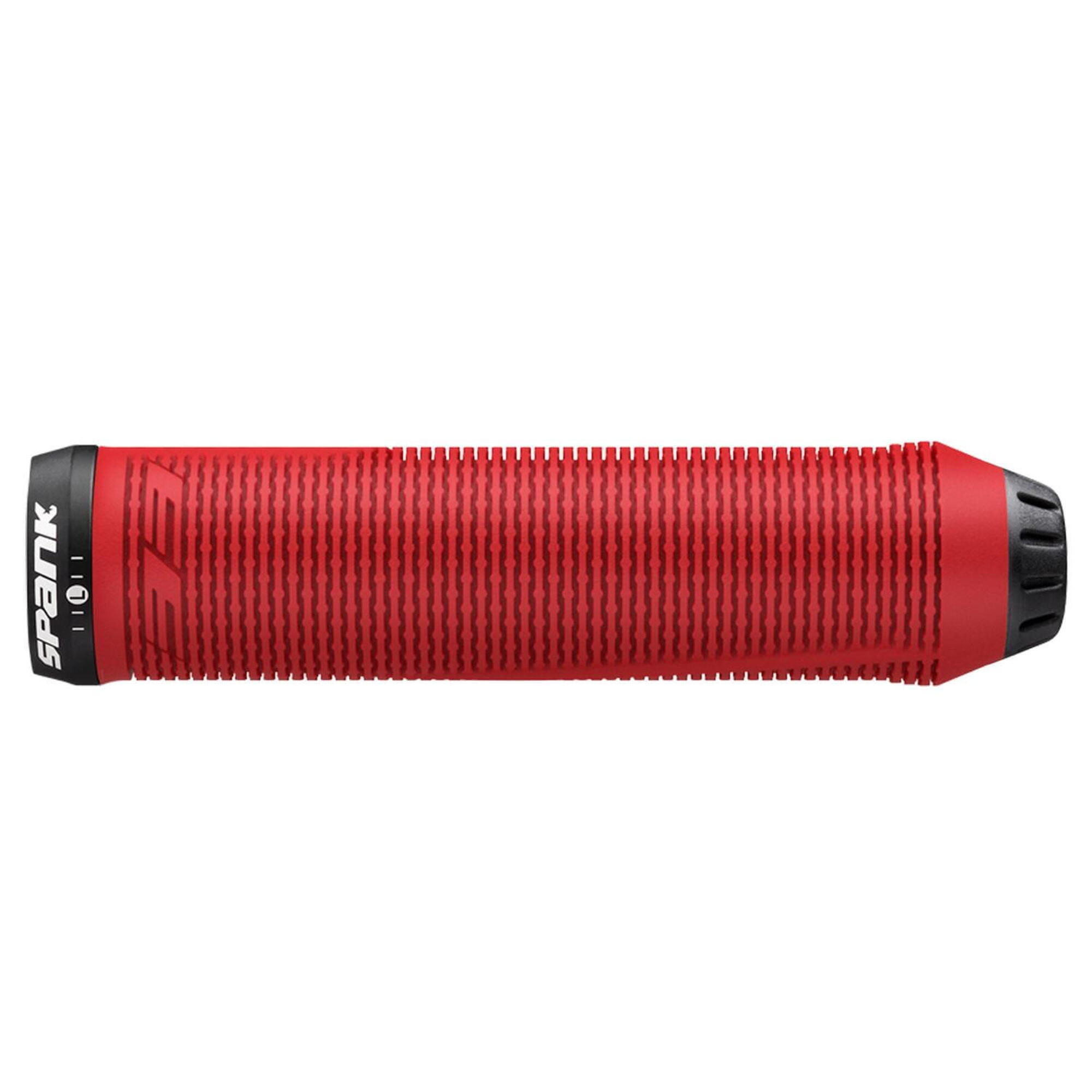 SPANK Impugnature Spike 33 Lock On - rosso