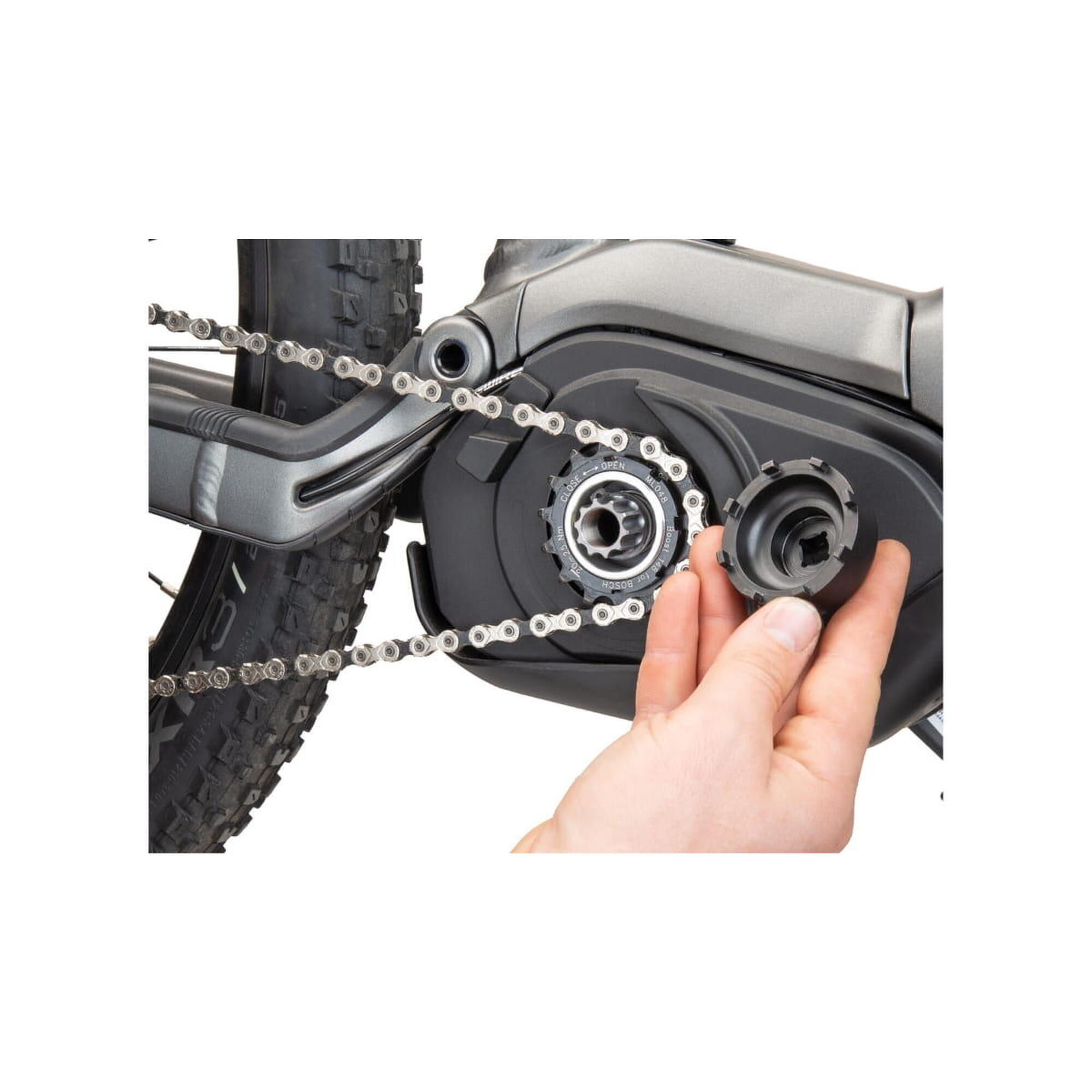 Outil Démonte-cassette Vélo 2-en-1 Shimano 5-12 Vitesses - Côté MF Et CS - Pour Roue Libre Et Bague De Verrouillage - 6
