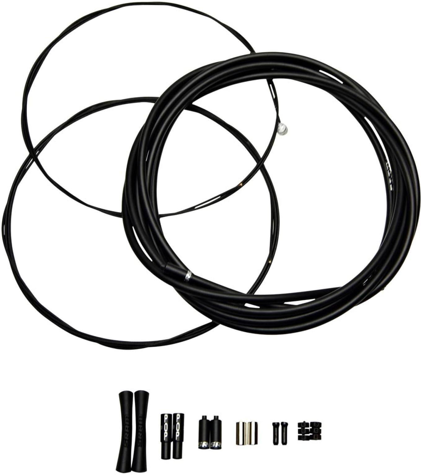 SRAM SlickWire Road en MTB schakelkabelset 4mm - gekleurd - zwart