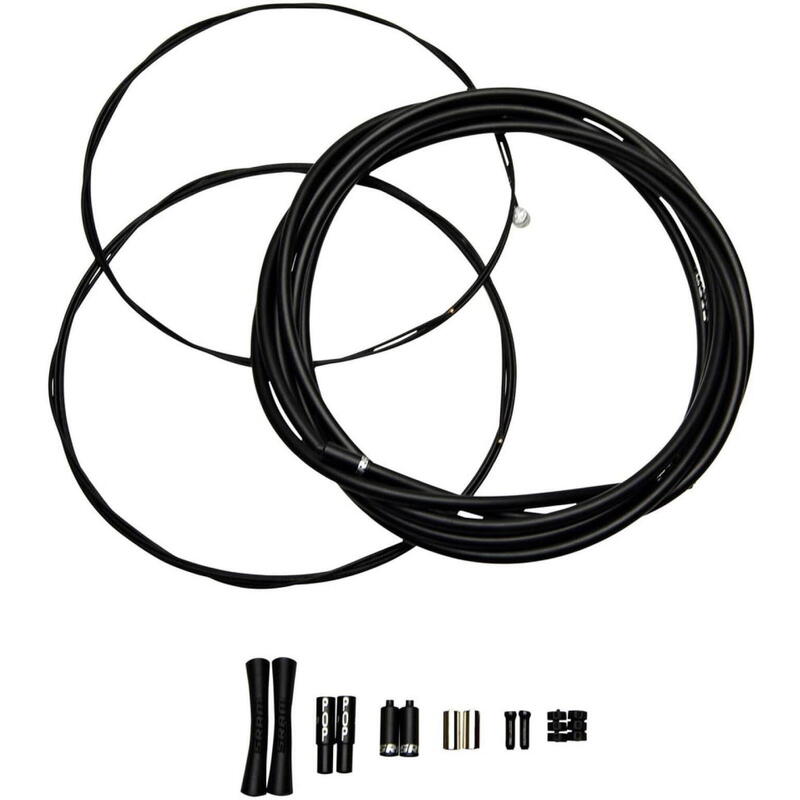 SlickWire Road und MTB Schaltzugset 4mm - farbig - schwarz