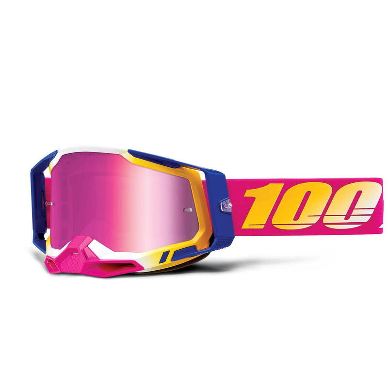 100% Racecraft Masque RACECRAFT Poliet - Lentille Rouge Miroir VUXEN Mixte ( Lot De 1