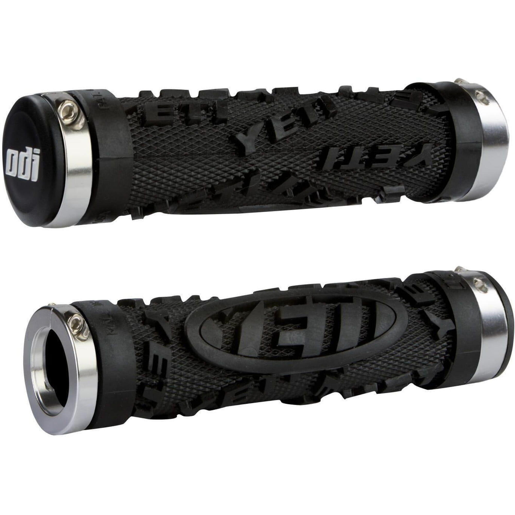 ODI Yeti Hardcore Lock On Grips - argento