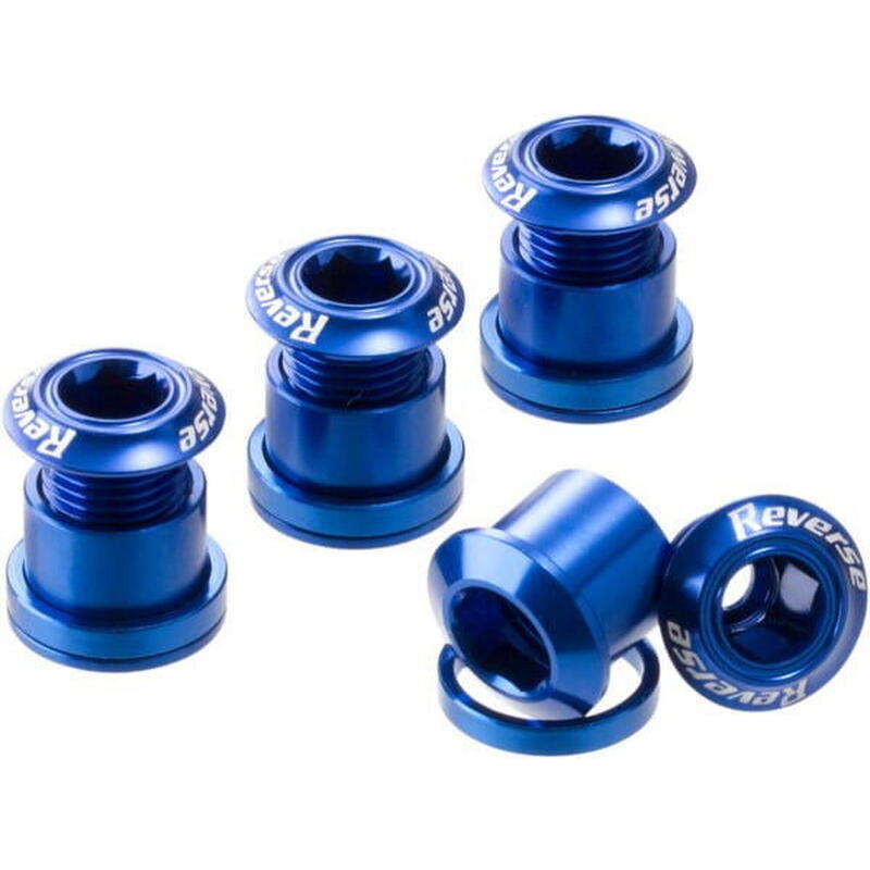 Chainring Bolt Set Kettenblattschrauben - 7mm - blau