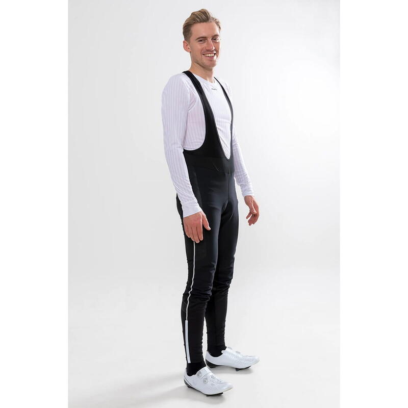 Ideal Pro Wind Bib Tights met zeem M - Zwart