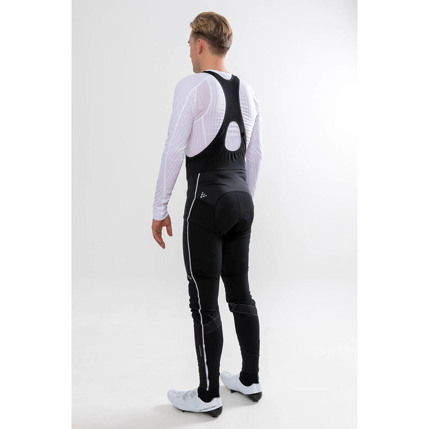 Ideal Pro Wind Bib Tights con imbottitura M - Nero 3/7