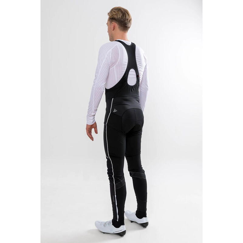 Ideal Pro Wind Bib Tights met zeem M - Zwart