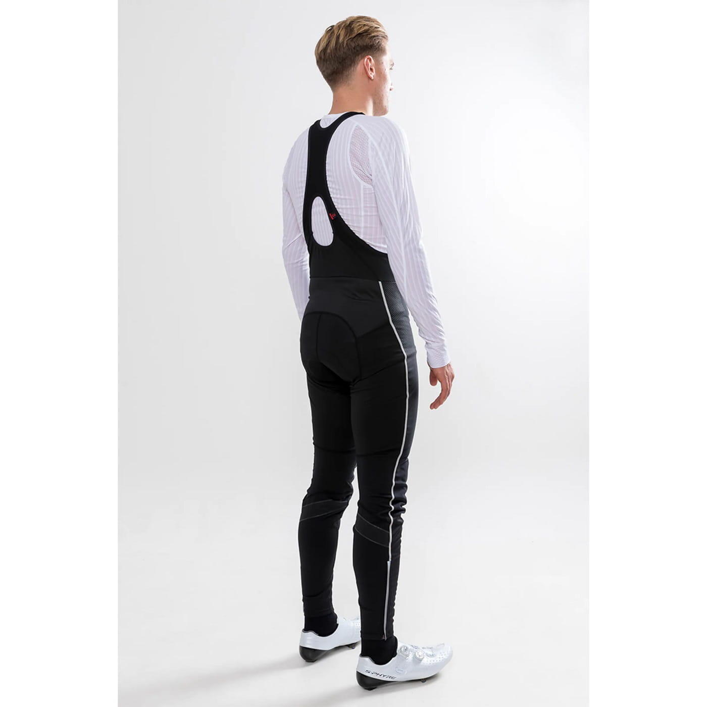 Ideal Pro Wind Bib Tights con imbottitura M - Nero 2/7