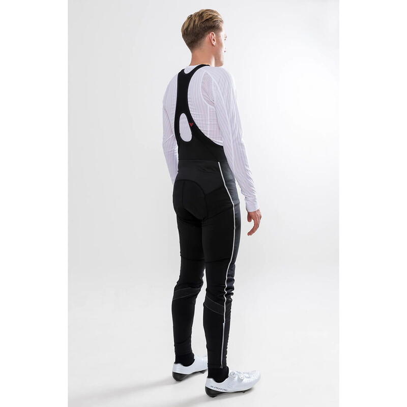 Ideal Pro Wind Bib Tights met zeem M - Zwart