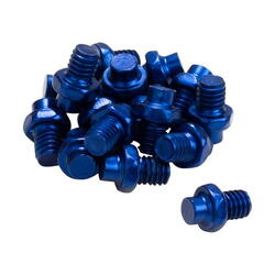 Pins de rechange pour pédales de plateforme 16 pièces Alloy - M4 - Bleu