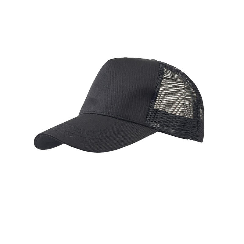 Casquette style trucker RAPPER Mixte (Noir)