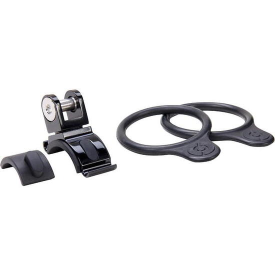 Support de guidon - Aluminium anodisé noir poli