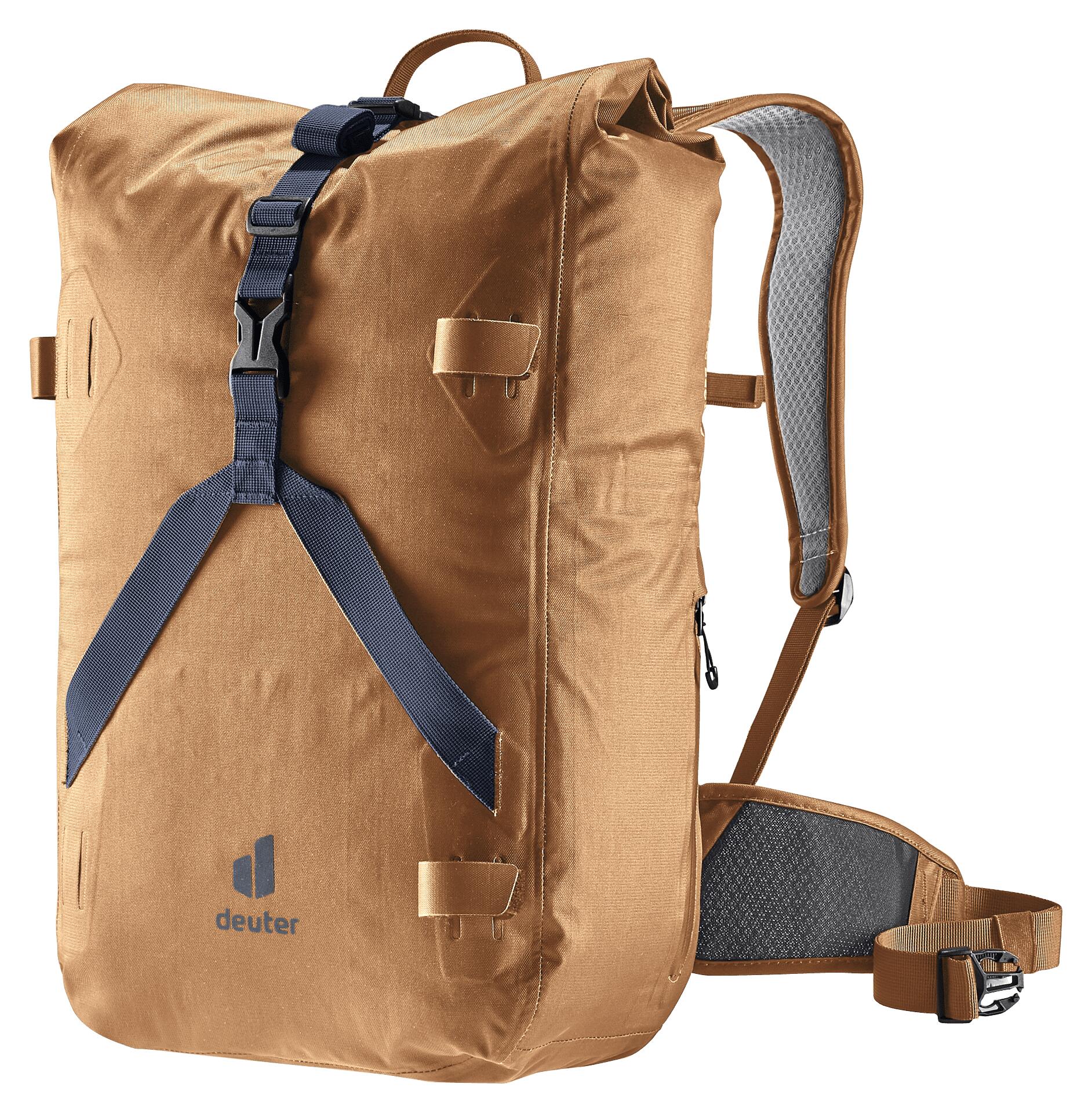Sac à dos vélo adulte Amager 25+5 brun 1/7