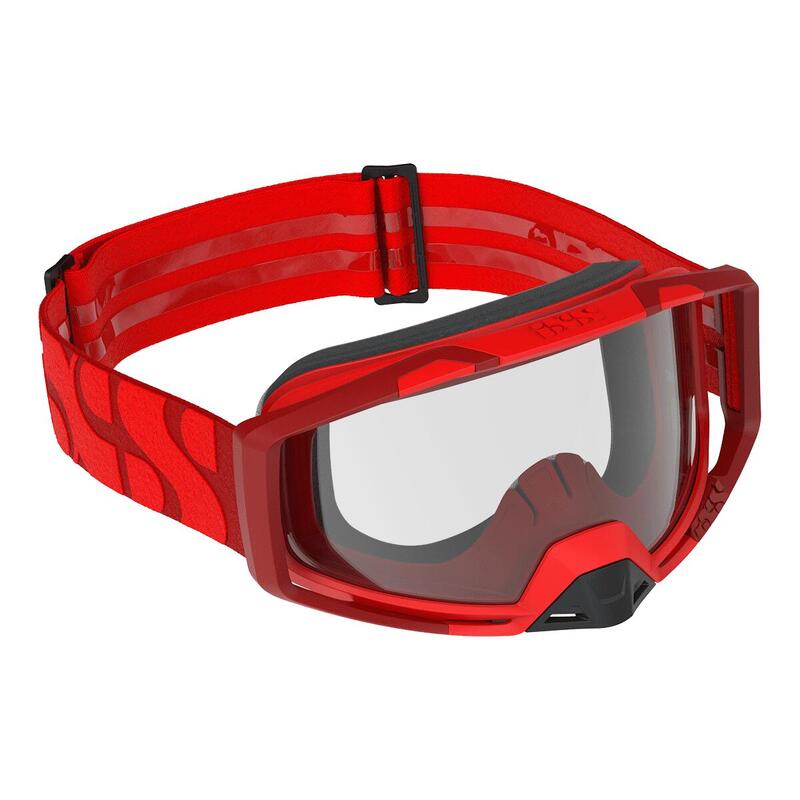 Máscara Trigger Lente Transparente - Racing Red