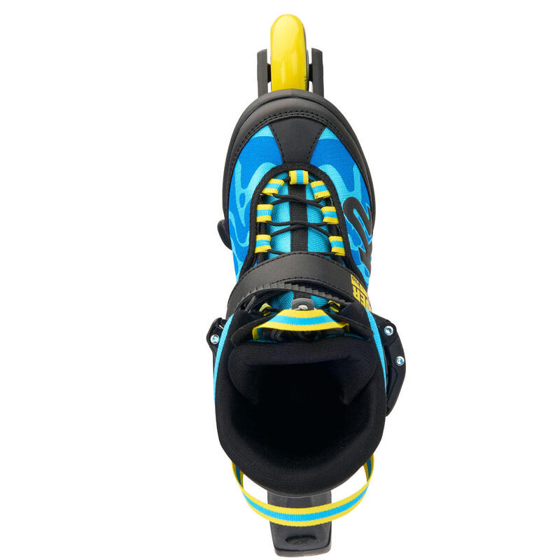 Gyerek állítható gyorsfűzős görkorcsolya - K2 Raider Pro light blue/yellow