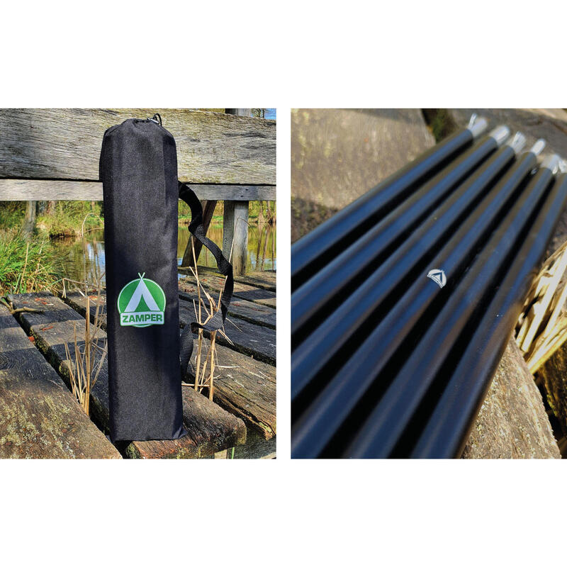 Zeltstangen Aufstell-Stangen Set 2 STK Extra Stabile Poles für Tarp, Vordach etc