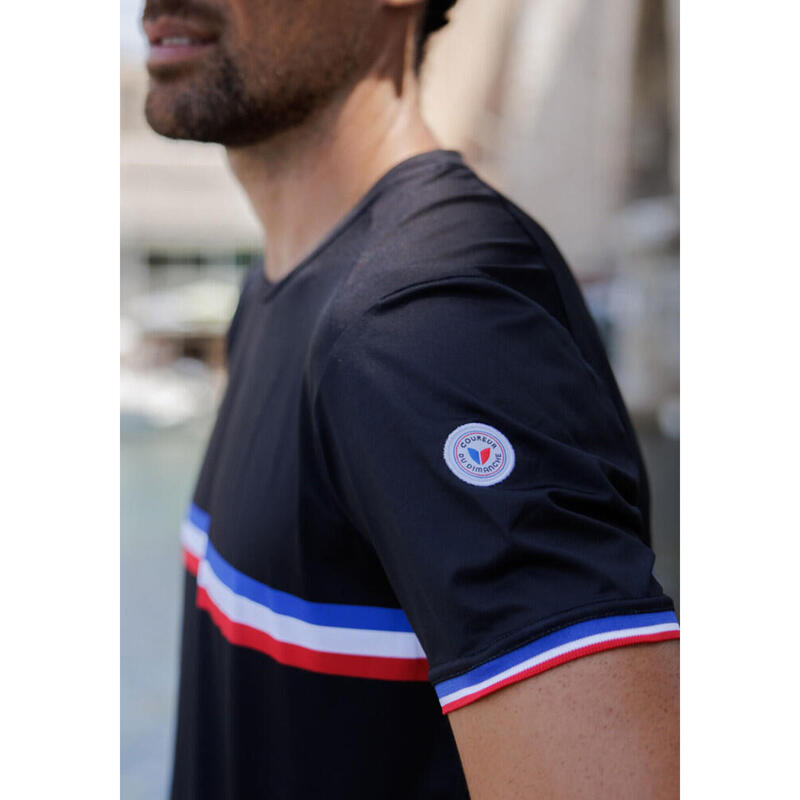 T-shirt Le champion de France Noir Homme