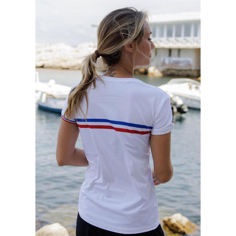 T-shirt Le champion de France Blanc Femme