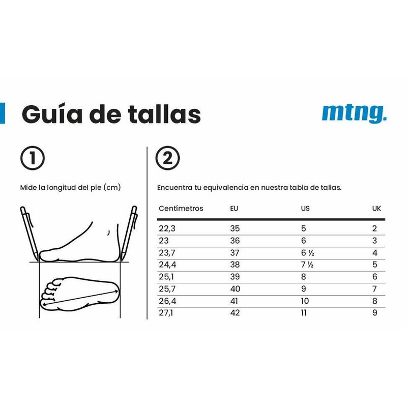 calçado de caminhada para mulher mtng joggo branco