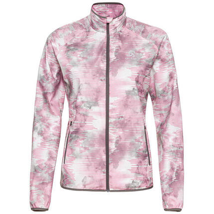 ODLO Odlo Jacket Essential Light Print Sportjas ODLO BETONGRIJS - FESTIVAL