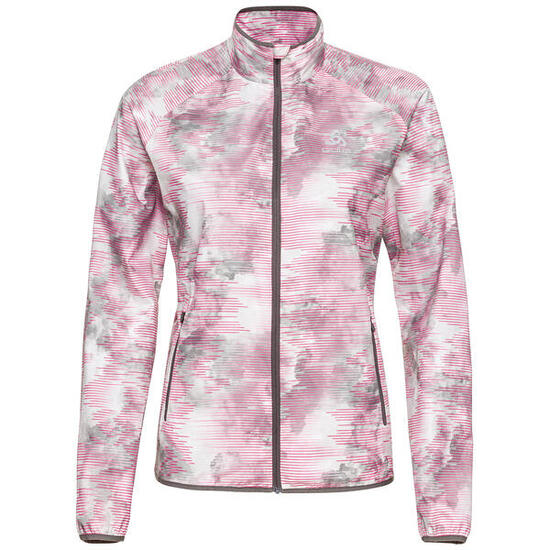 ODLO Odlo Jacket Essential Light Print Sportjas ODLO BETONGRIJS - FESTIVAL