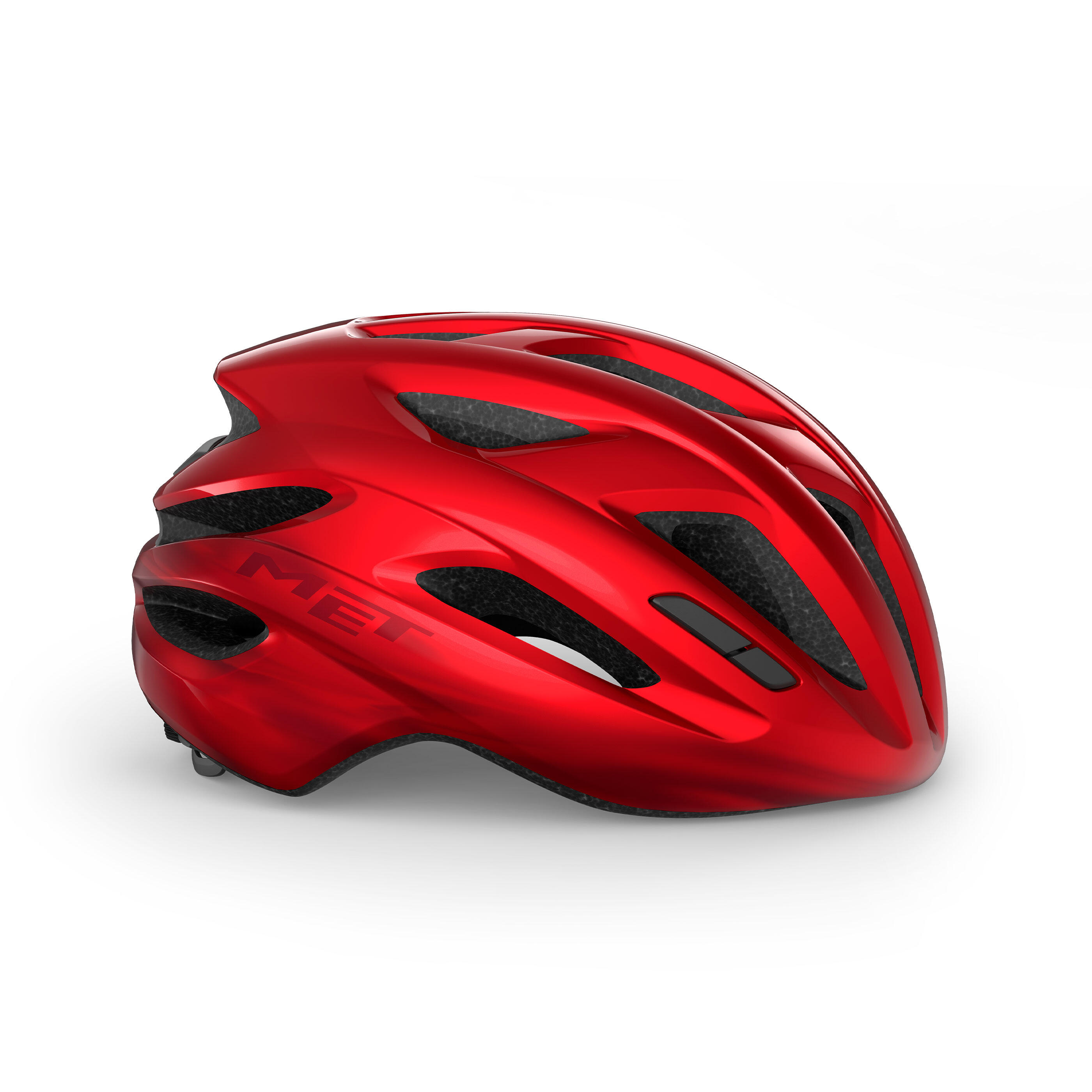 MET IDOLO Red Metallic XL Road Bike Helmet 3/4