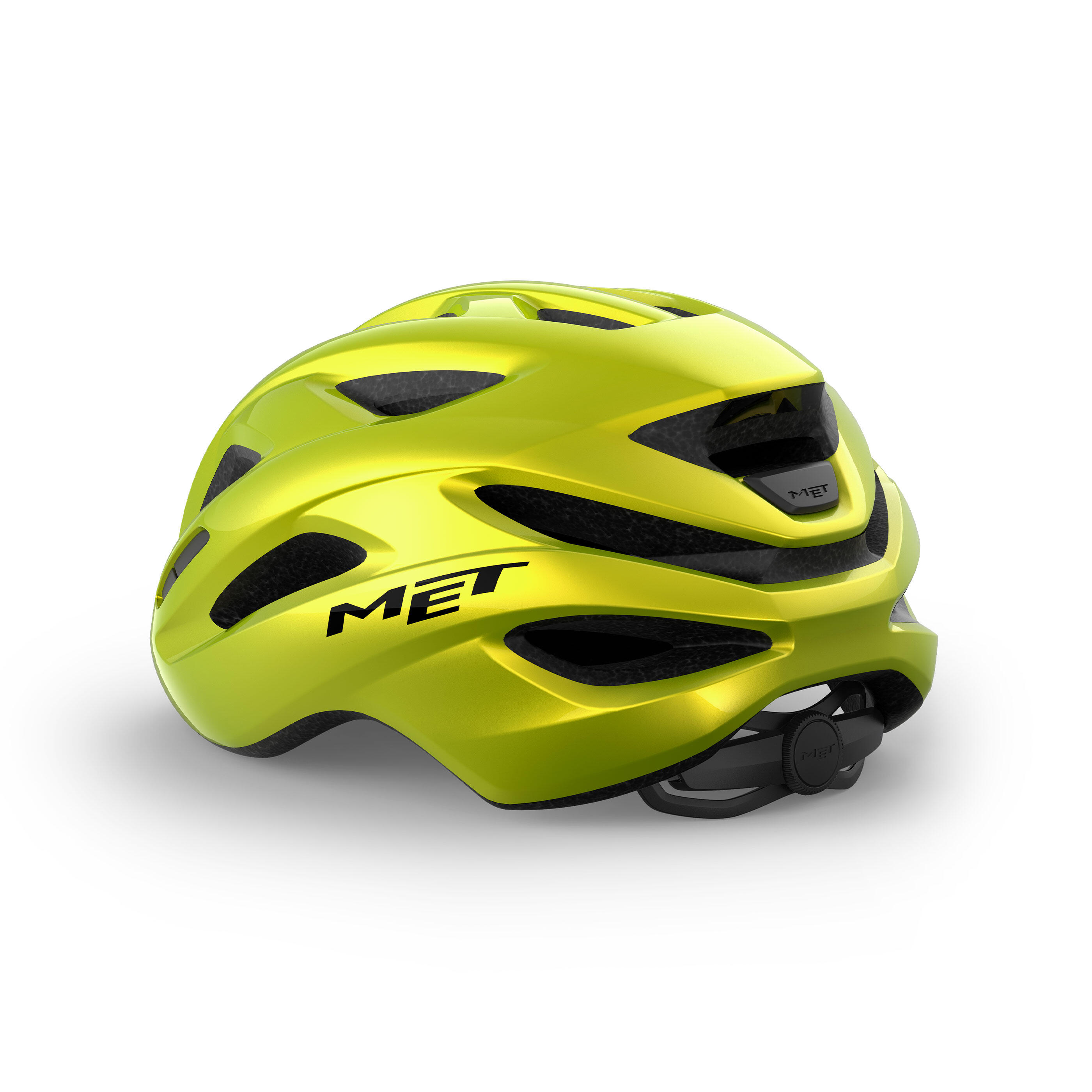 MET Idolo Helmet Lime Yellow Metallic Glossy 2/4
