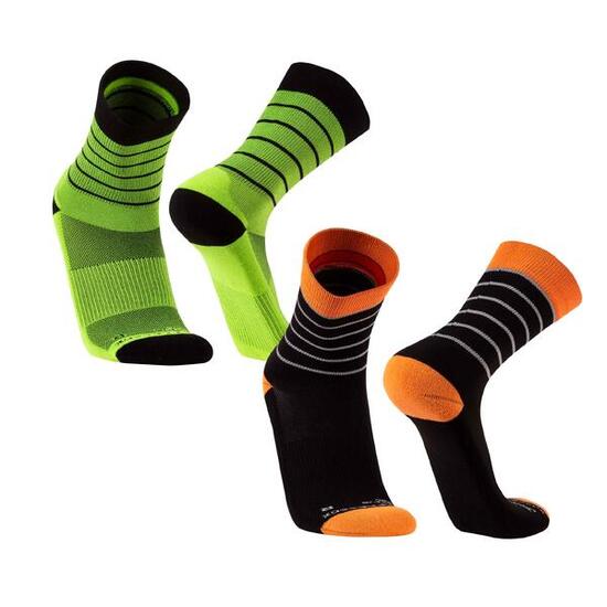 2 Paar Sportsocken Laufsocken für Damen Herren Sportsocken Anti-Blasen Radfahren