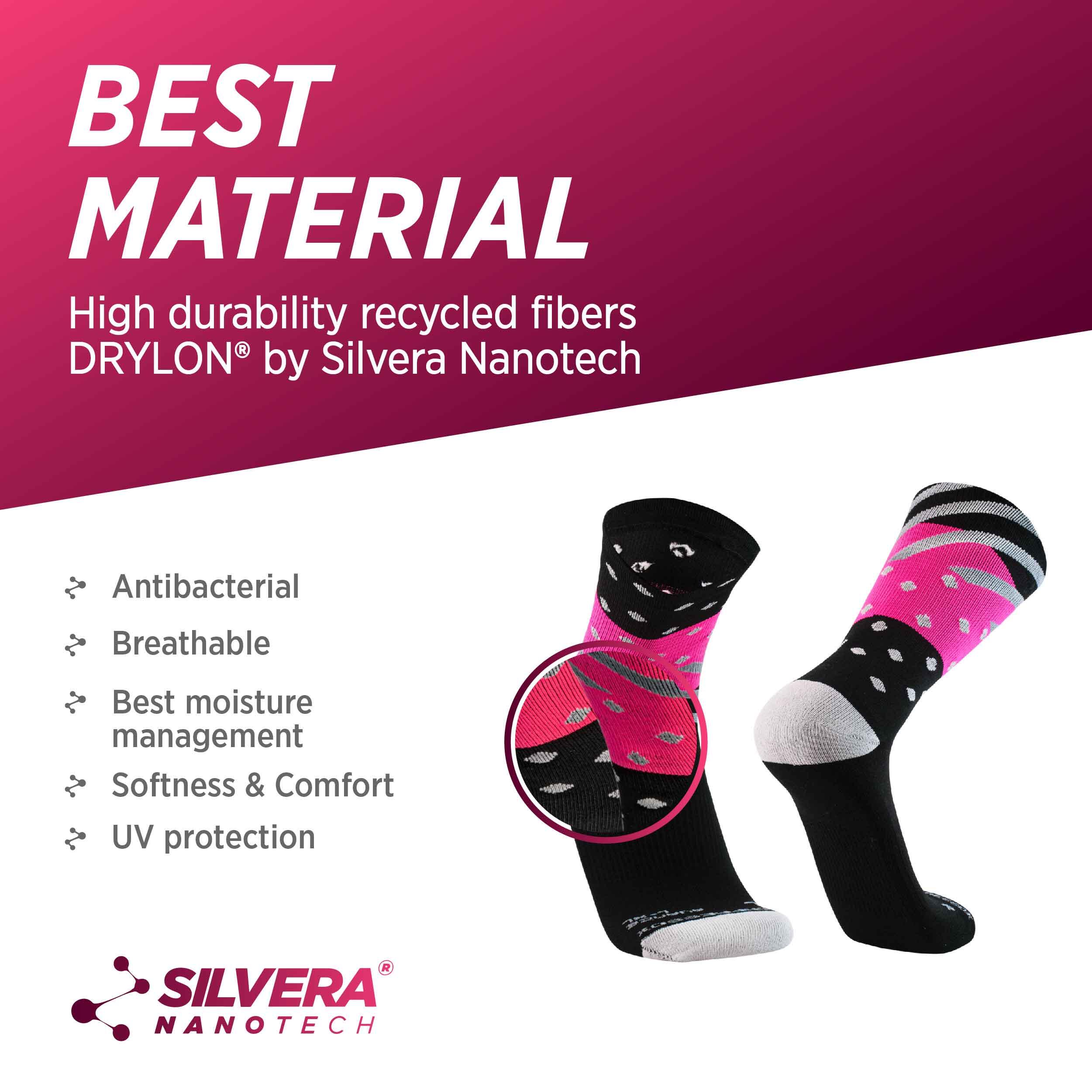 Chaussettes compression running trail vélo tennis padel sport yoga homme femme 4/6