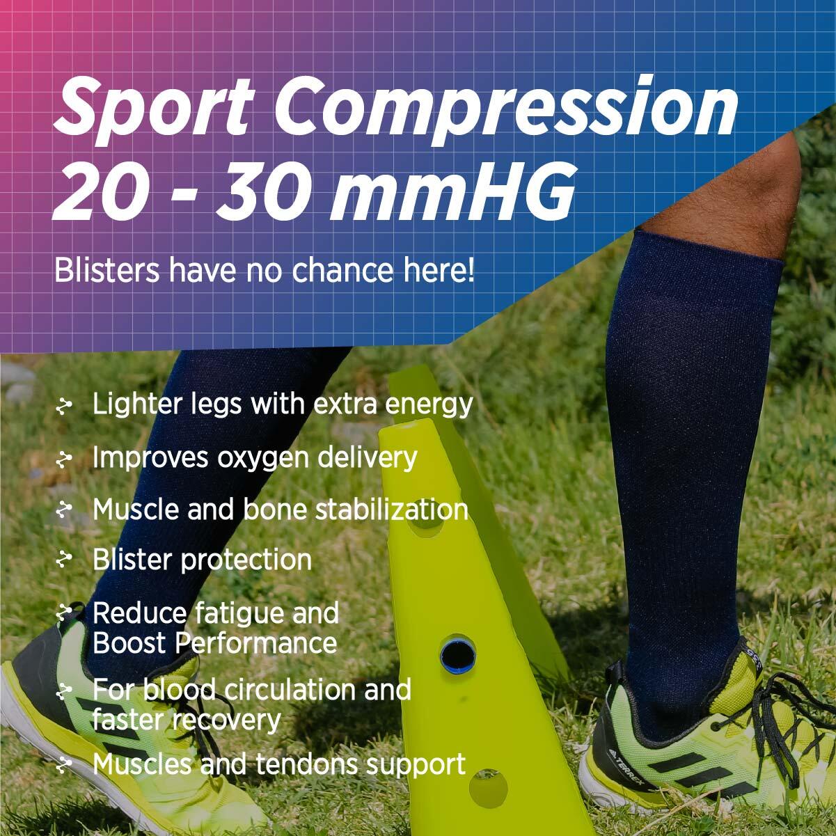 Meias desportivas de compressão, futebol de corrida, unissexo | ENDURA 3/7