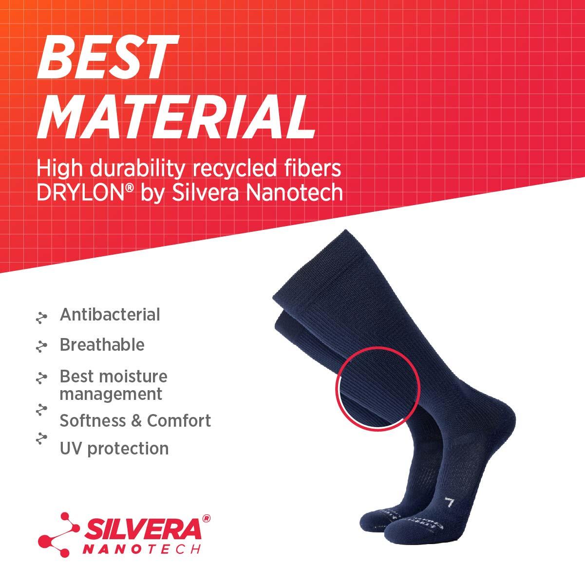 Chaussettes compression homme femme 20 30 running cyclisme football volley padel 4/7