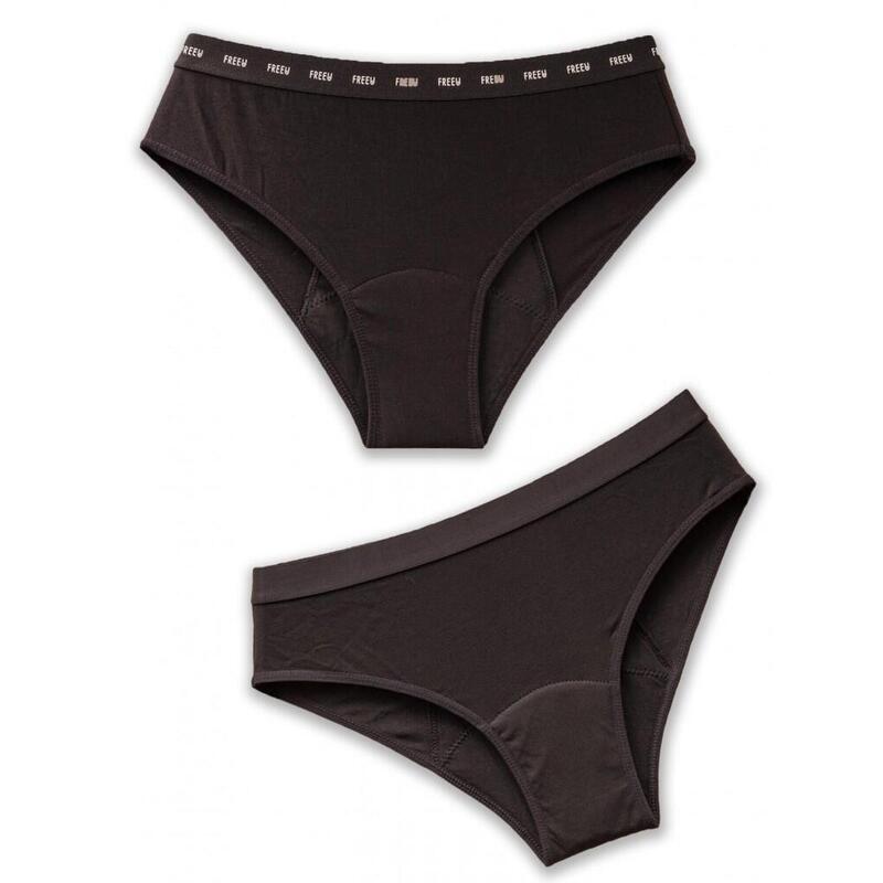 Pack de 2 Bragas bikini menstruales de algodón