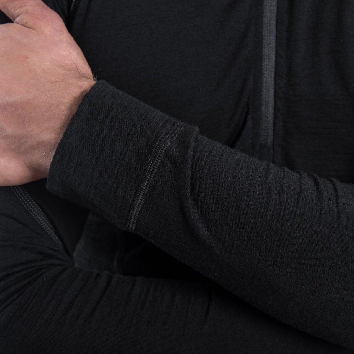 Męska koszulka Baselayer Merino Outdoor z długim rękawem i zamkiem błyskawicznym 2/6