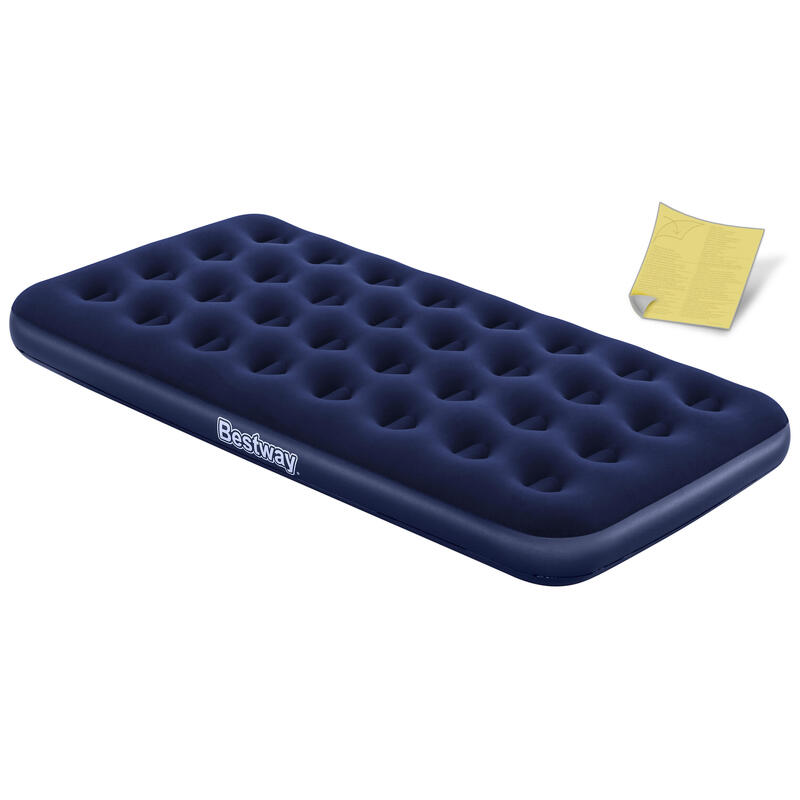 Colchón hinchable senderismo adulto 188 x 99 x 22 cm Twin azul marino