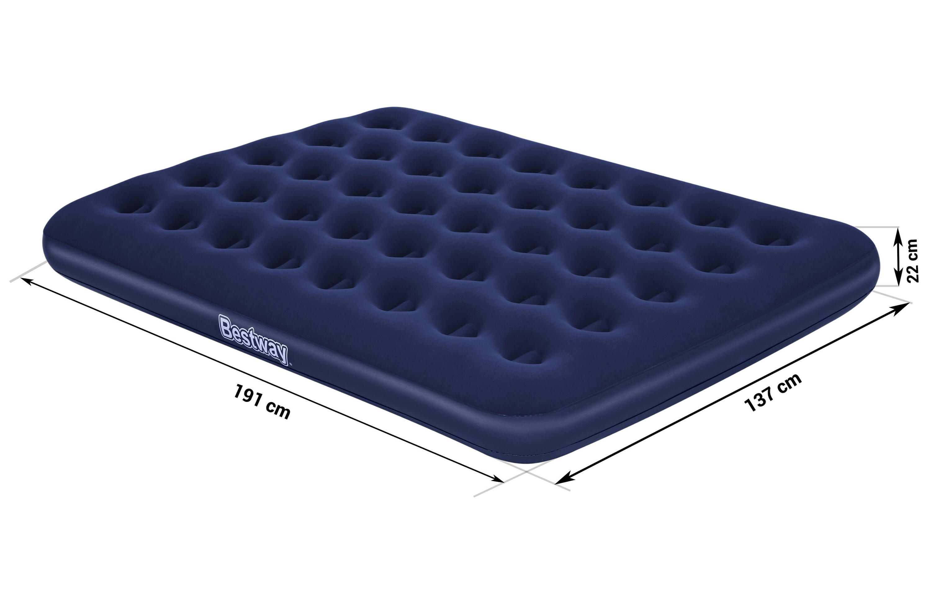 Bestway Luchtbed opblaasbaar 191x137x22 cm 67002 7/7
