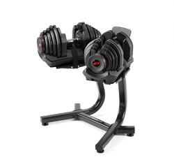 Pack Haltères Selectech 1090i (la paire) + support avec rack média