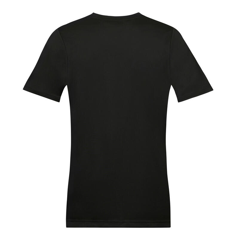 Camiseta Manches EVERLAST Courtes Moss Negra Logo Blanco