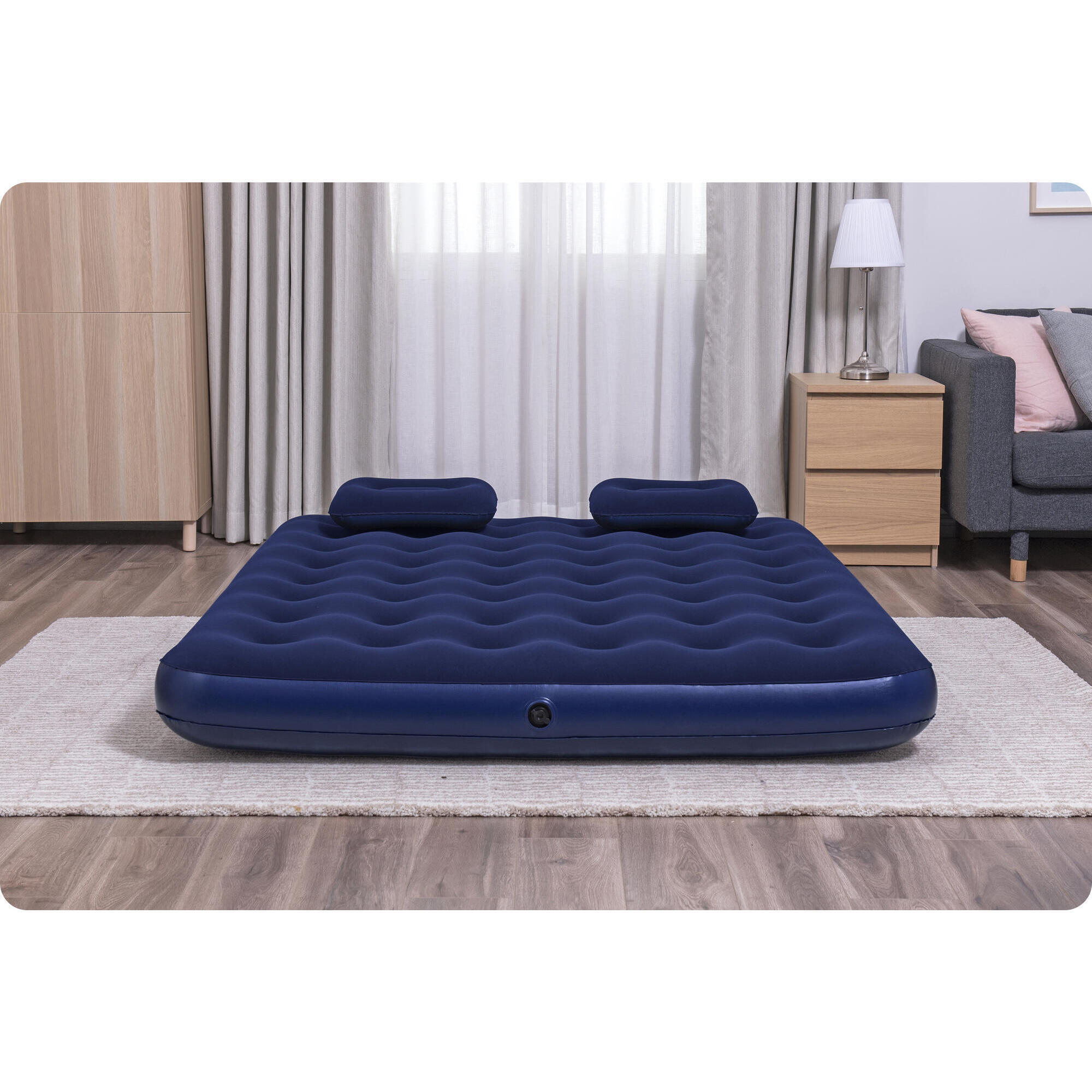 Matelas gonflable randonnée - Dwuosobowy z pompką bleu 7/7
