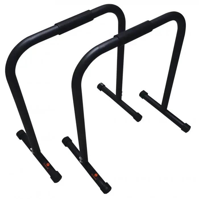 Parallettes XL set of 2 black 63×37.5×72 cm sturdy