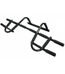 Barre de traction multifonctionnelle noire 60–90 cm, acier/mousse