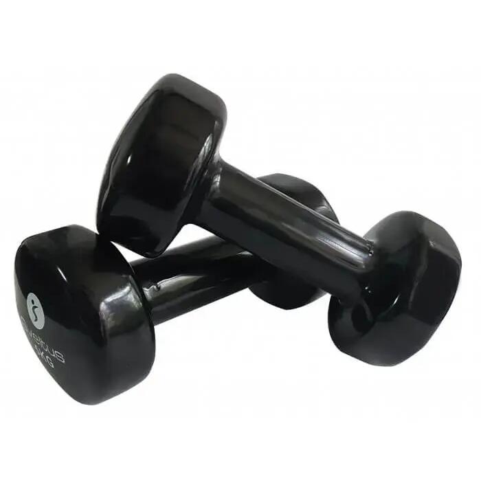 Sveltus Duo Dumbbell 10 kg Steel Vinyl Black Strength Training