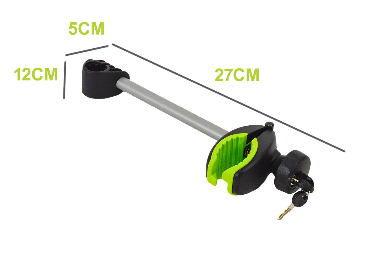 Middelgrote arm met klem en slot 4/4