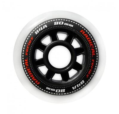 Tempish - radical 84a - wielen voor skeelers - 84mm - 4 stuks - wit