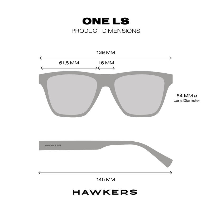 HAWKERS - Lunettes de soleil pour homme et femme BLACK DAYLIGHT - ONE LS Raw