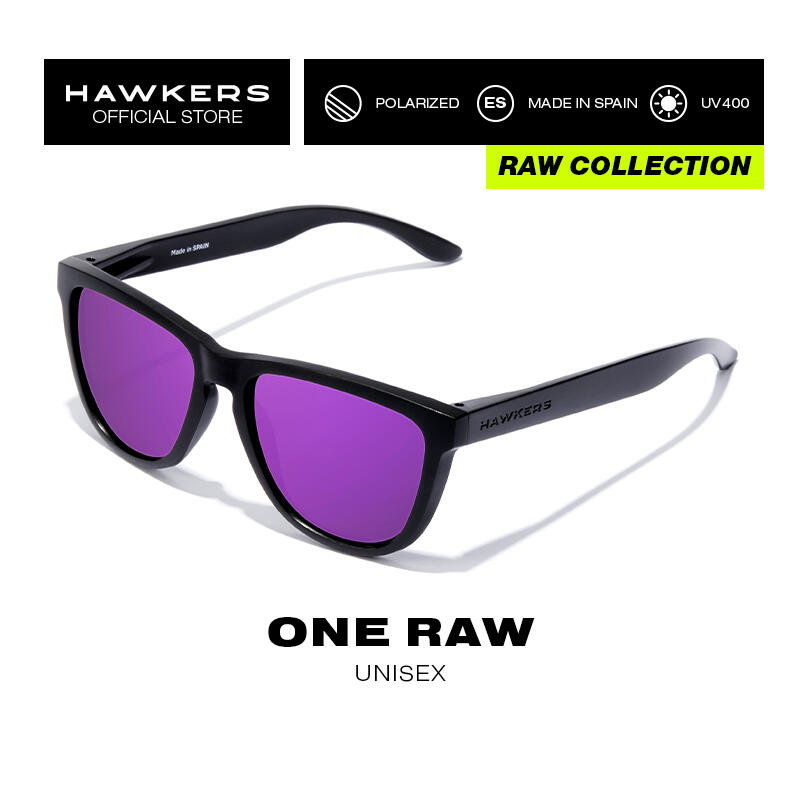 HAWKERS Zonnebrillen voor Mannen en Vrouwen BLACK JOKER POLARIZED ONE Raw