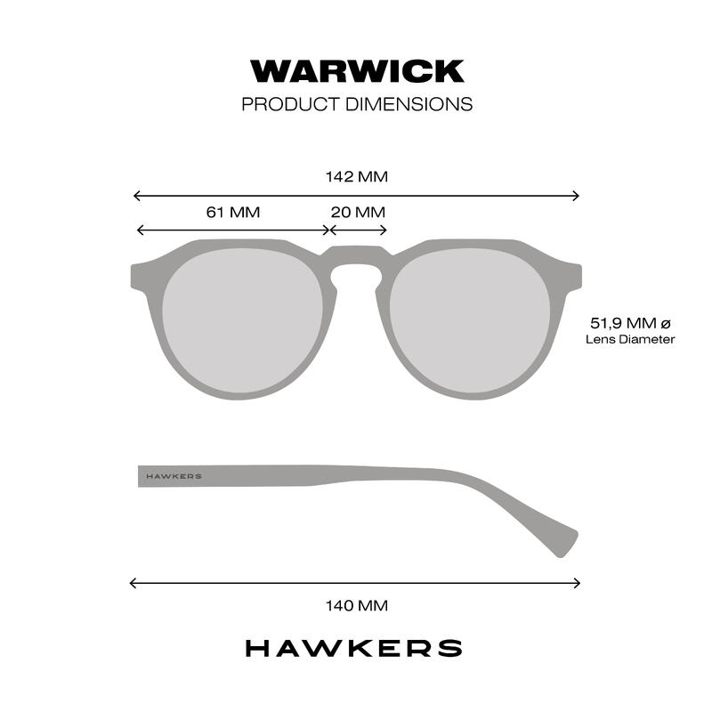 Gafas de sol para Hombres y Mujeres WARWICK Carbon Black Rose Gold