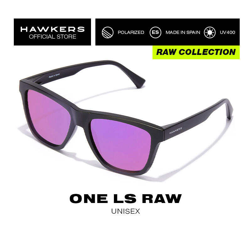 HAWKERS - Lunettes de soleil pour homme et femme BLACK SLATE - ONE LS Raw