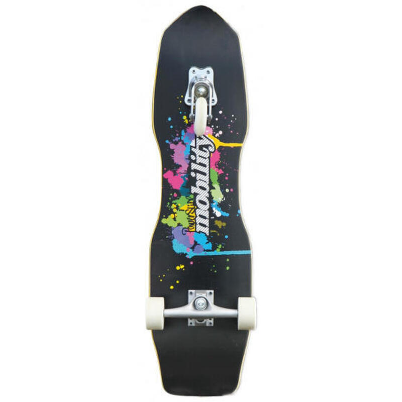 Powerslide skateboard Quakeboard24,4 x 82 cm Holz schwarz/weiß