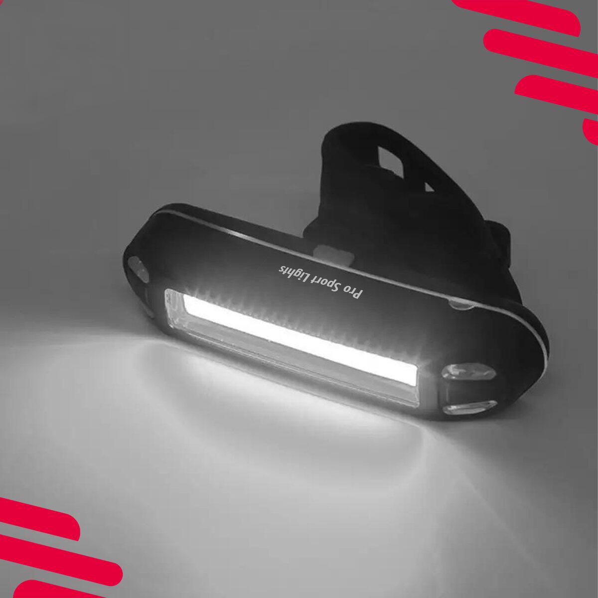 100 lumen Fiets voorlicht - WIT USB oplaadbaar - LED Fietsverlichting 1/5